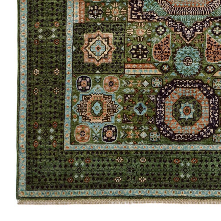 Detail image of 5' 1 x 6' 8 Hand Knotted Mamluk Ziegler Rug