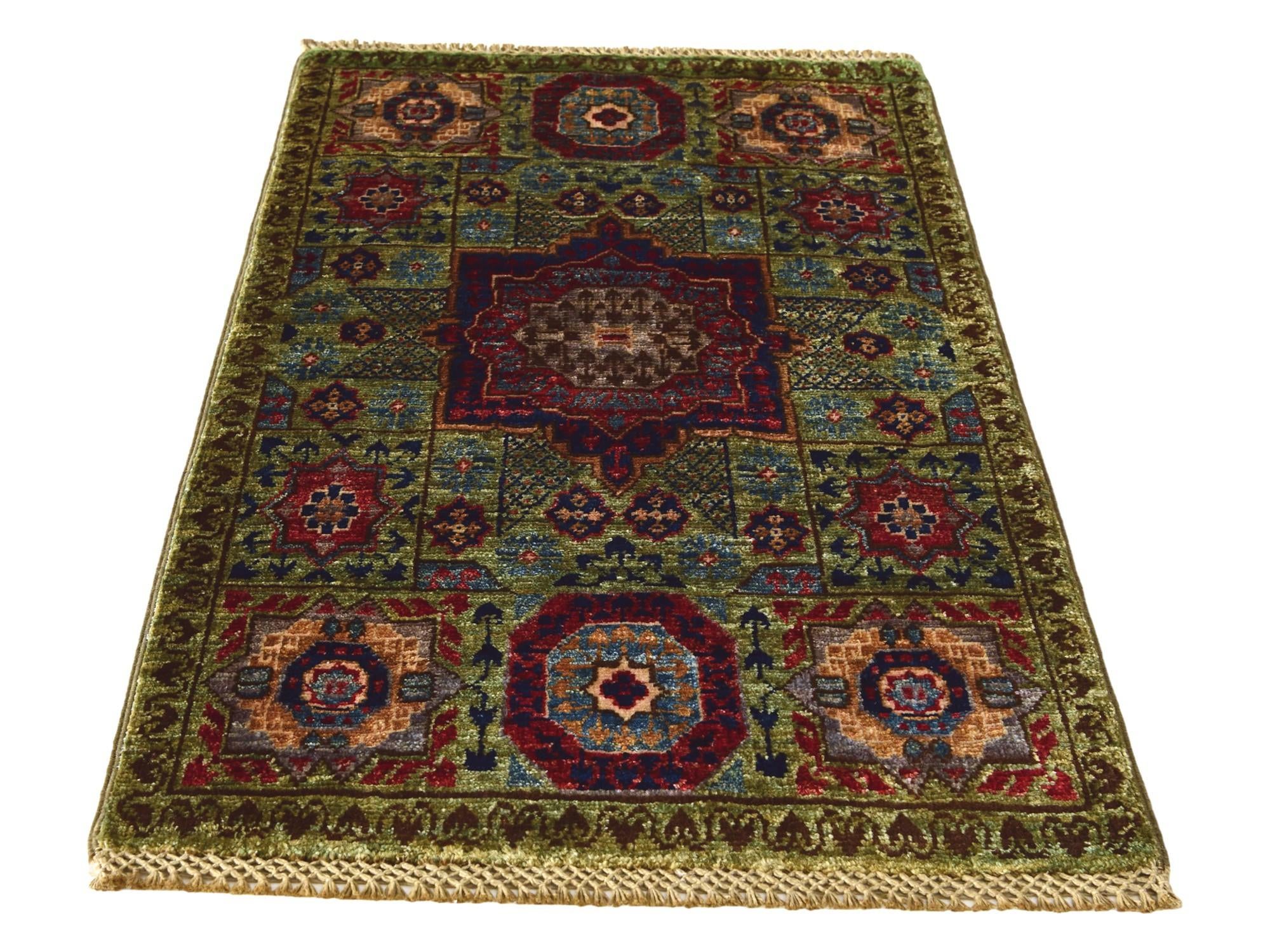 2' x 3' 3 Hand Knotted Mamluk Ziegler Rug