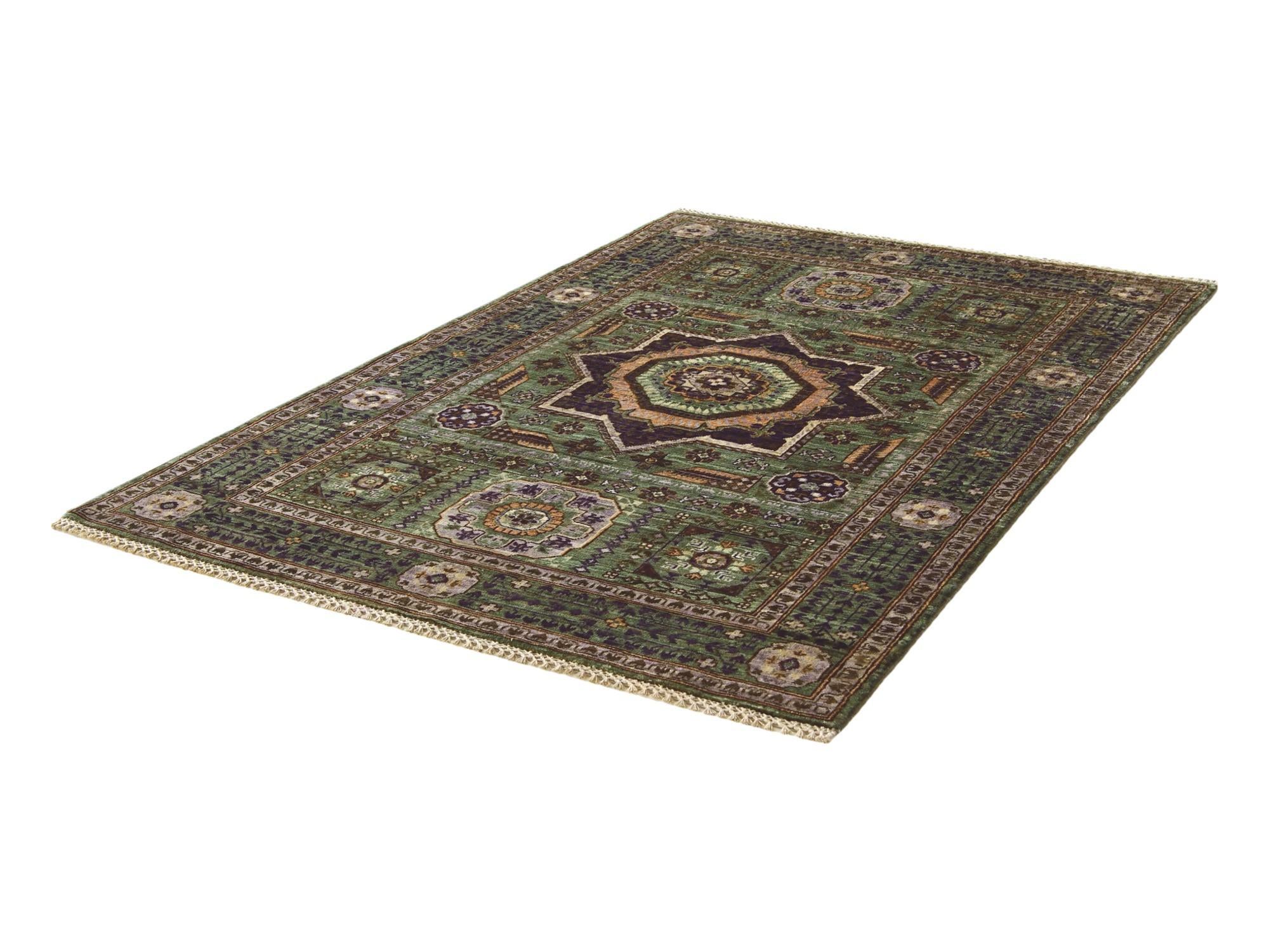 3' 4 x 4' 9 Hand Knotted Mamluk Ziegler Rug