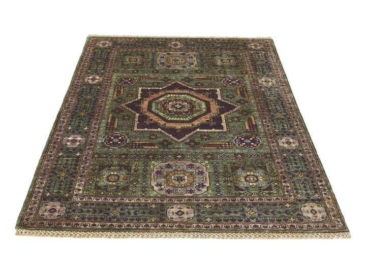3' 4 x 4' 9 Hand Knotted Mamluk Ziegler Rug