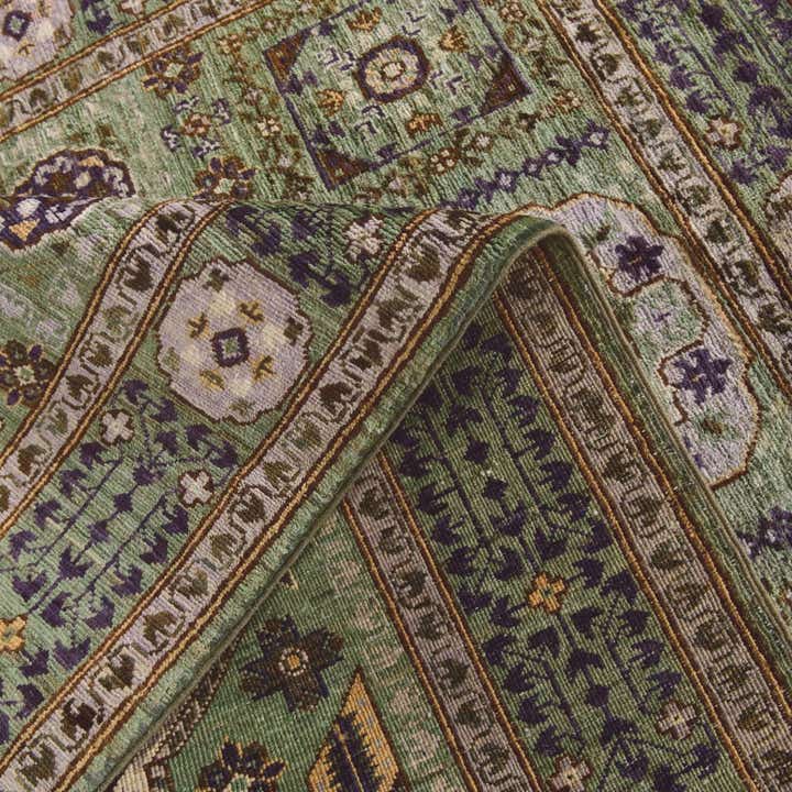 3' 4 x 4' 9 Hand Knotted Mamluk Ziegler Rug
