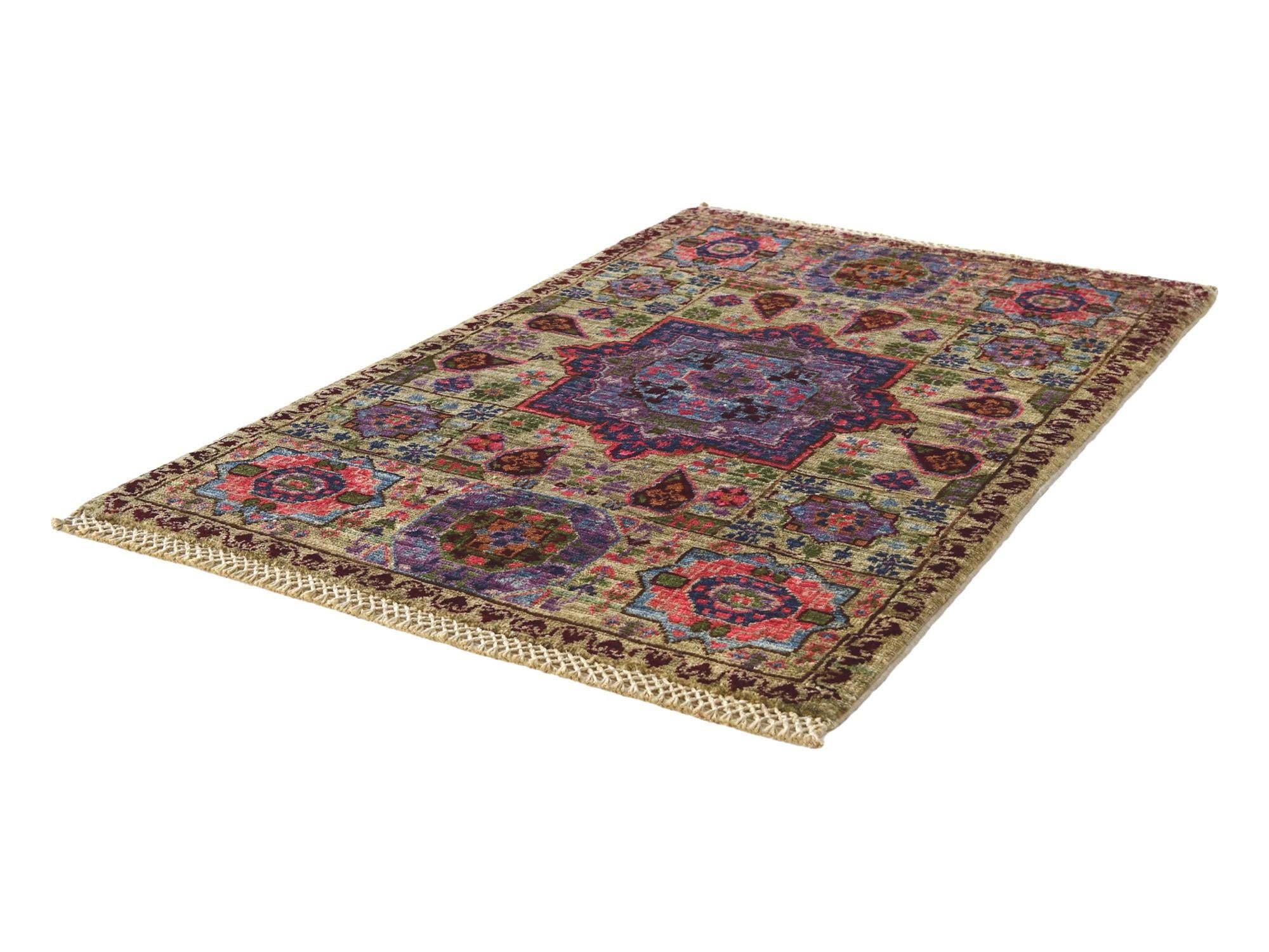 2' x 3' 2 Hand Knotted Mamluk Ziegler Rug