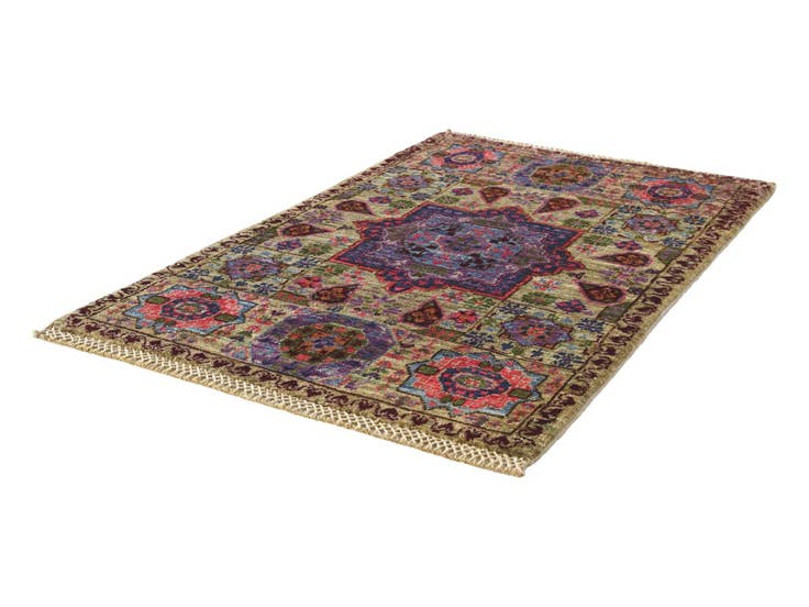 Detail image of 2' x 3' 2 Hand Knotted Mamluk Ziegler Rug