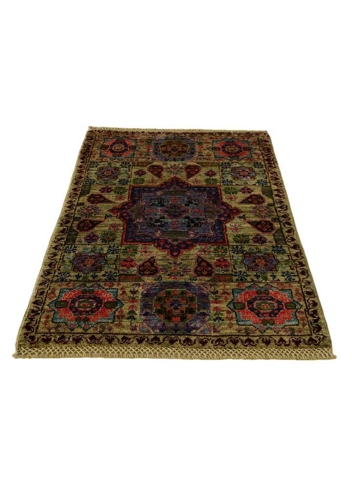 2' x 3' 2 Hand Knotted Mamluk Ziegler Rug