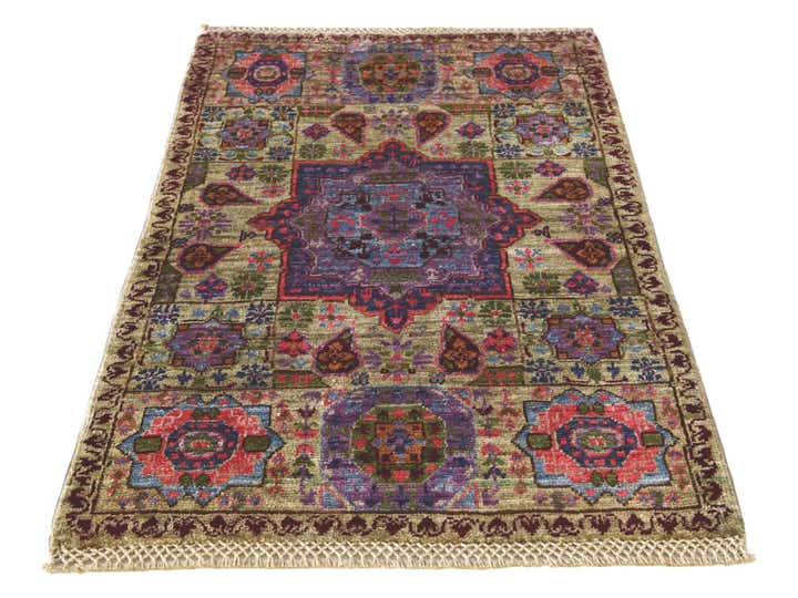 2' x 3' 2 Hand Knotted Mamluk Ziegler Rug