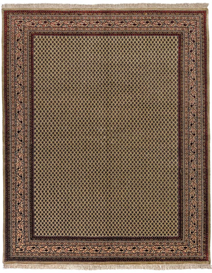 Detail image of 5' 7 x 8' 2 Hand Knotted Mir Oriental Wool Rug