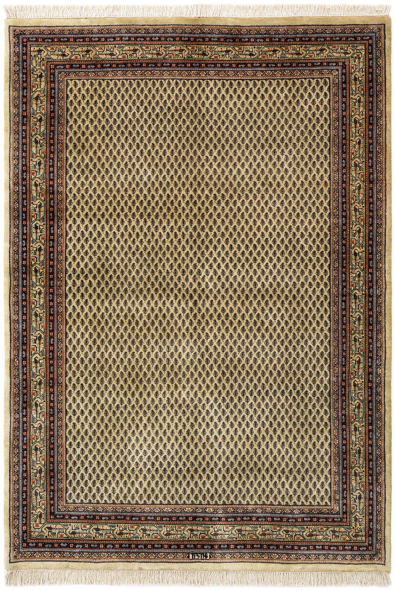 5' 7 x 8' Hand Knotted Mir Oriental Wool Rug
