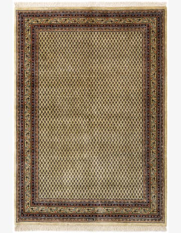 5' 7 x 8' Hand Knotted Mir Oriental Wool Rug