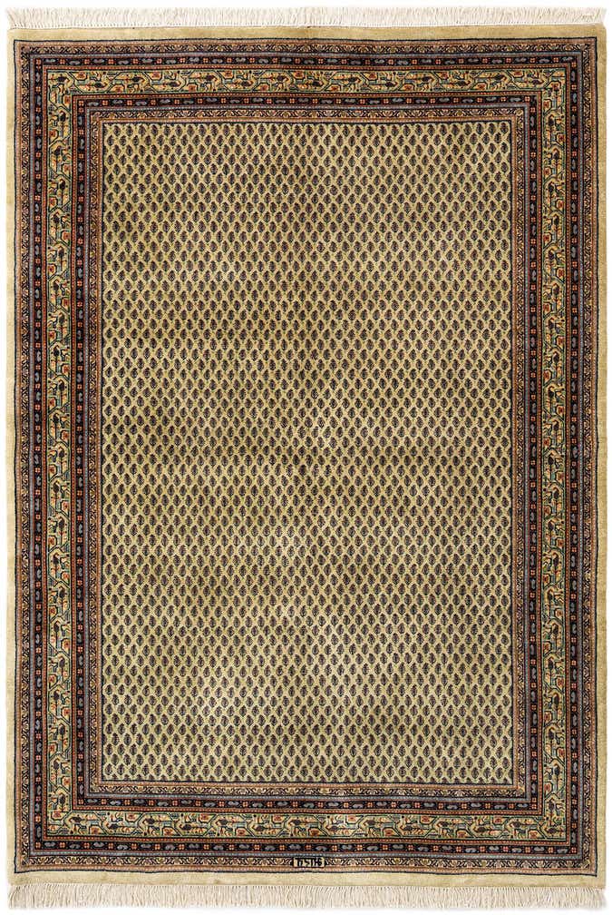 5' 7 x 8' Hand Knotted Mir Oriental Wool Rug