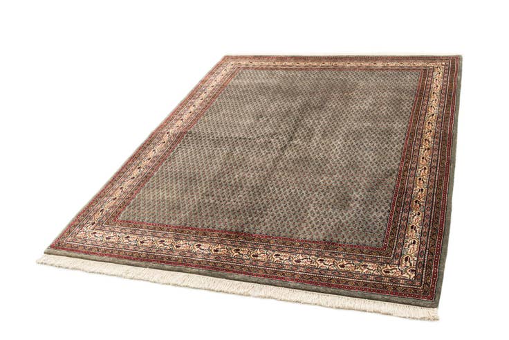 Detail image of 5' 10 x 7' 9 Hand Knotted Mir Wool Rug