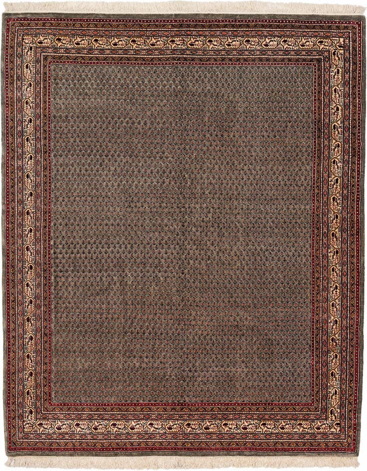 Detail image of 5' 10 x 7' 9 Hand Knotted Mir Wool Rug