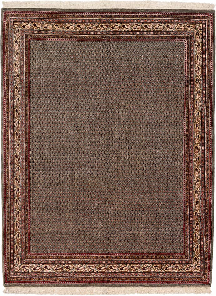 Detail image of 5' 10 x 7' 9 Hand Knotted Mir Wool Rug