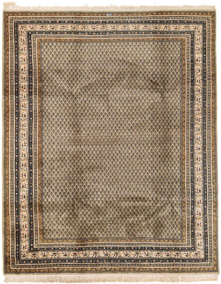 Detail image of 6' 7 x 9' 9 Hand Knotted Mir Wool Rug