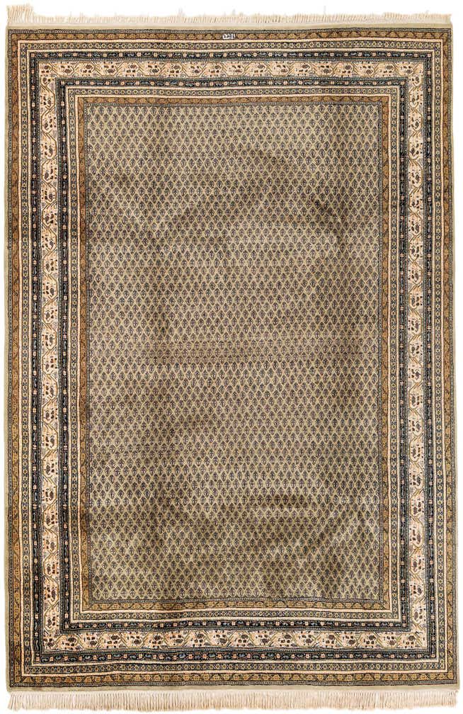 6' 7 x 9' 9 Hand Knotted Mir Wool Rug