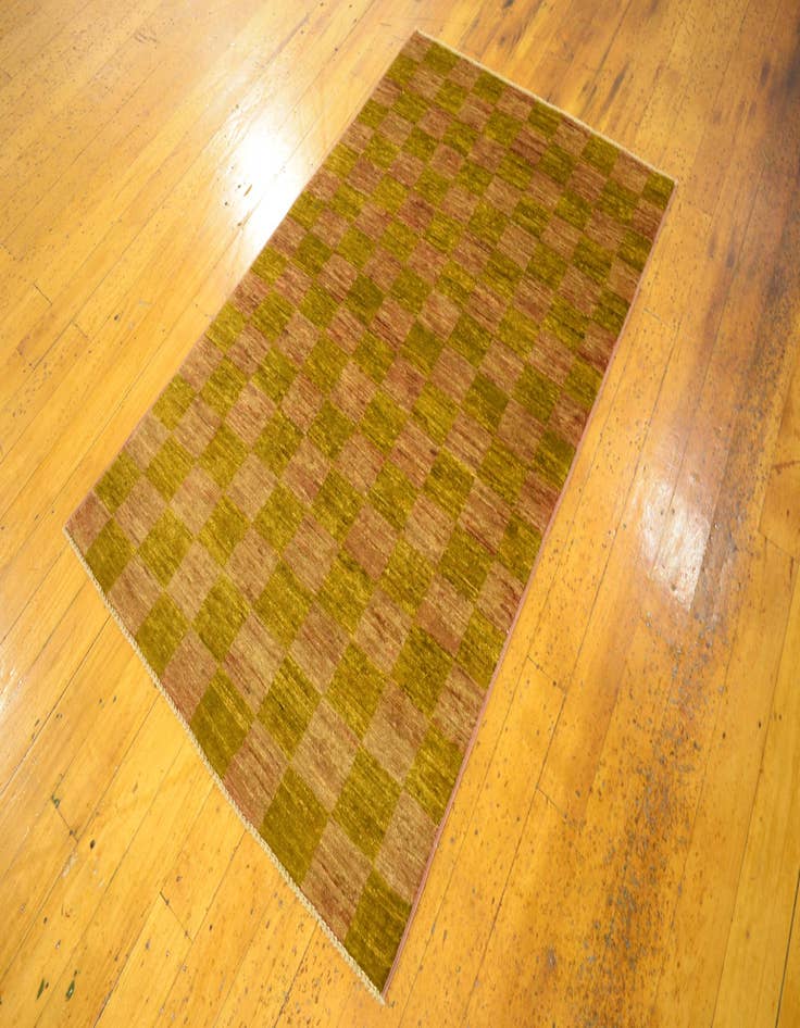 Detail image of 3' 2 x 4' 10  Hand Knotted Modern Ziegler Oriental Rug