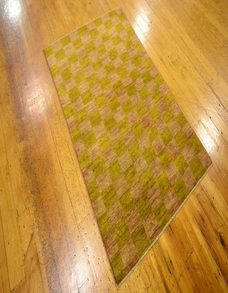 Detail image of 3' 2 x 4' 10  Hand Knotted Modern Ziegler Oriental Rug