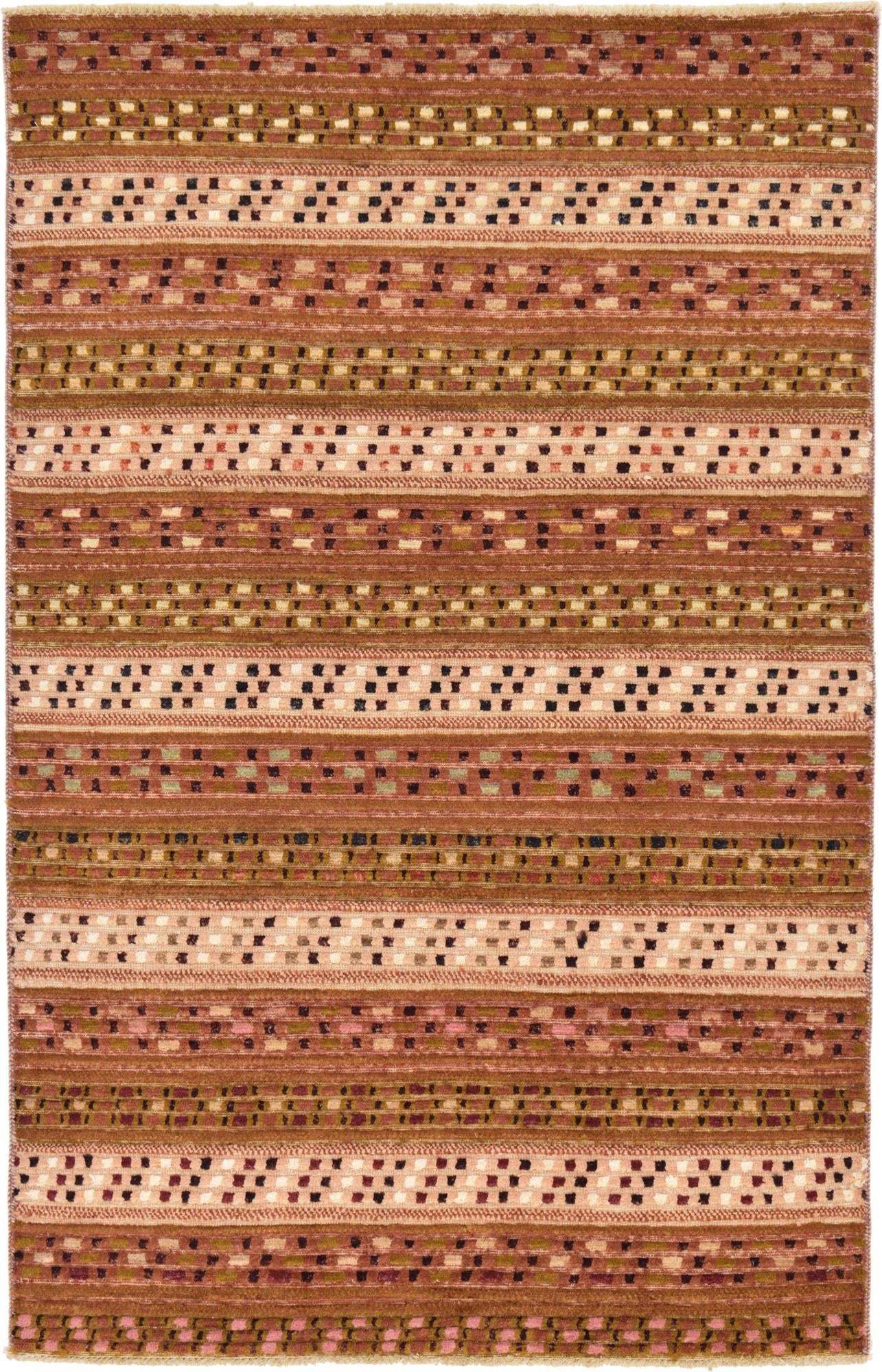 4' x 6' Hand Knotted Modern Ziegler Rug