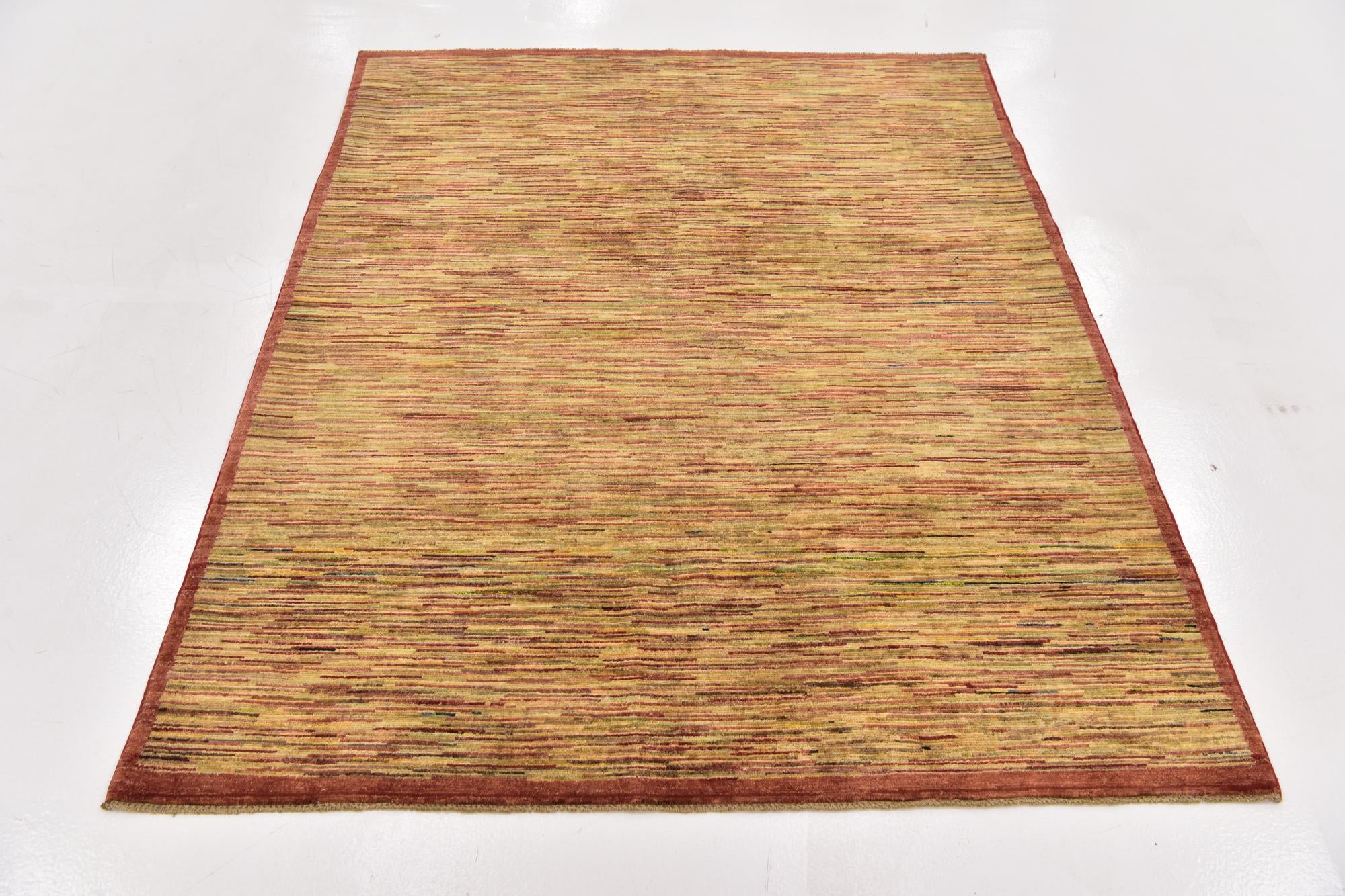 5' x 6' 3 Hand Knotted Modern Ziegler Oriental Rug