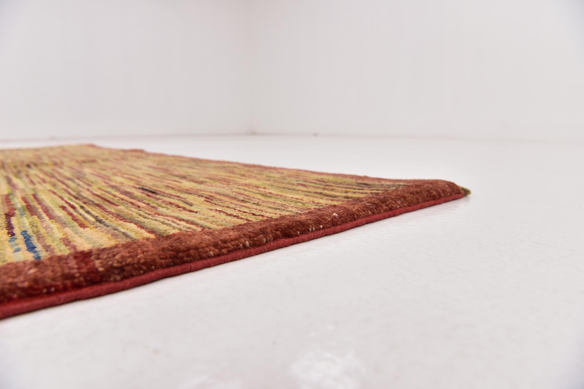 5' x 6' 3 Hand Knotted Modern Ziegler Oriental Rug