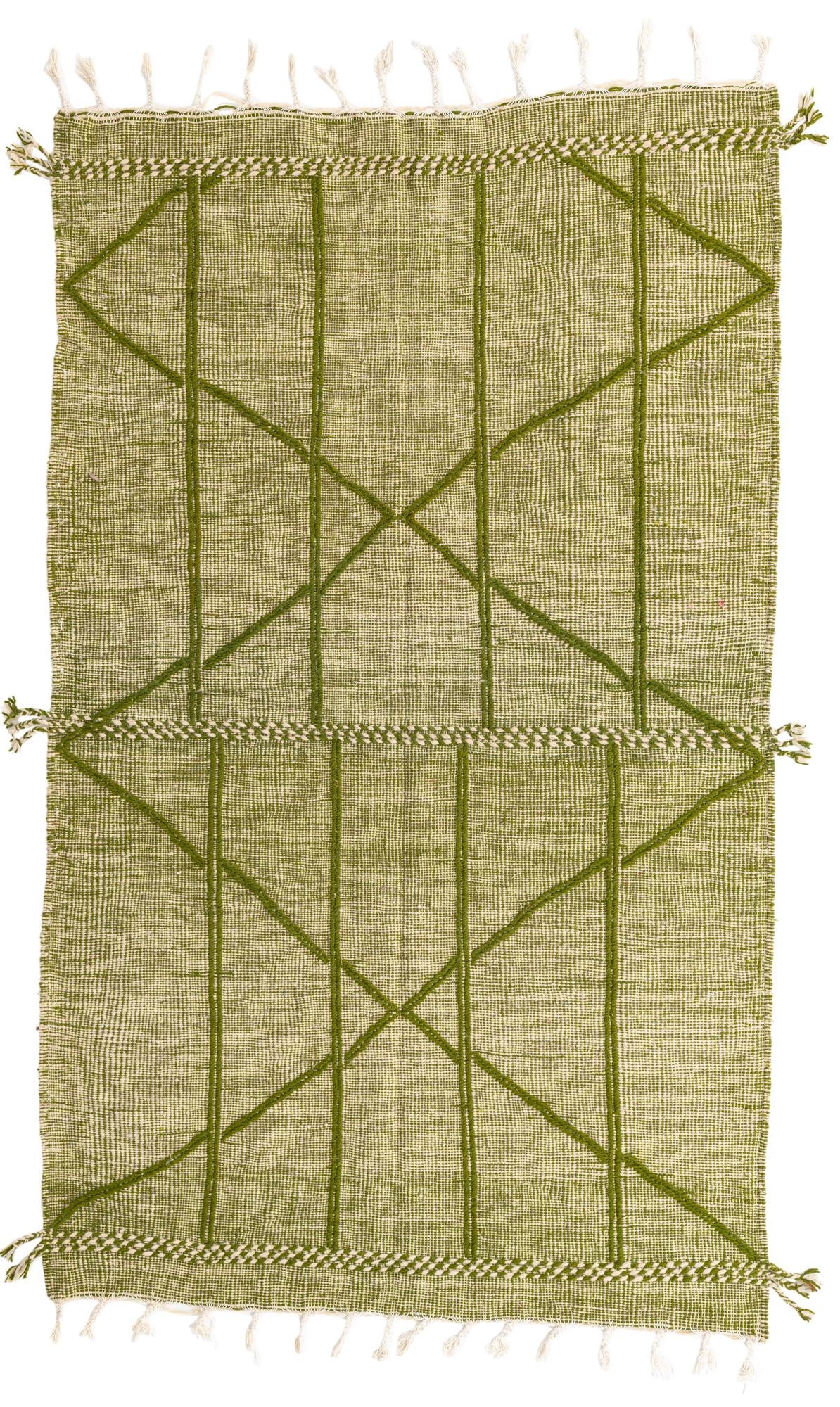 5' x 8' 5 Hand Knotted Moroccan Wool Rug