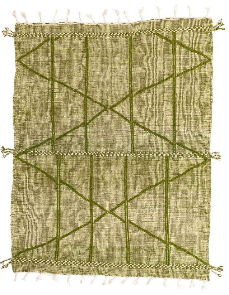 Detail image of 5' x 8' 5 Hand Knotted Moroccan Wool Rug