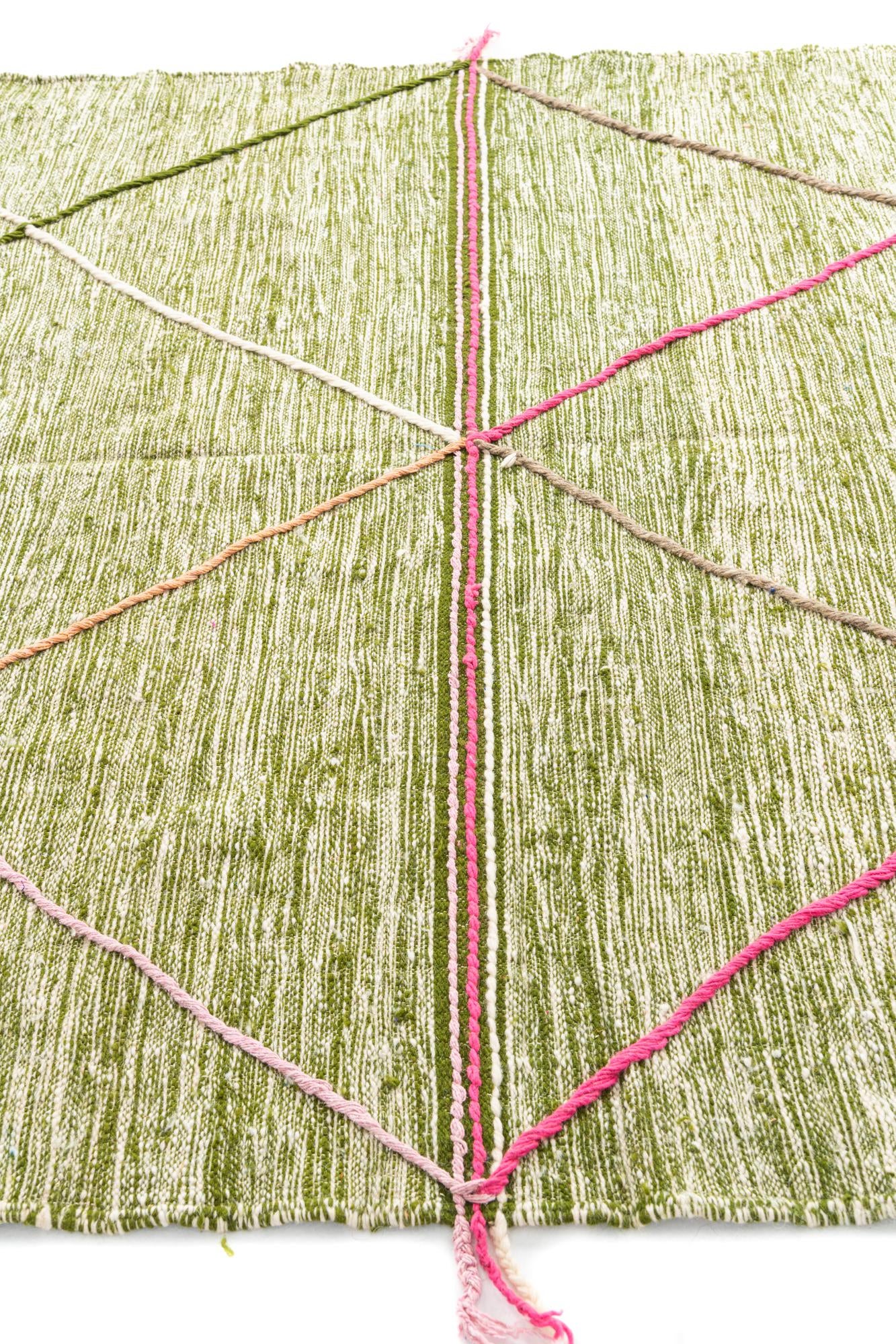 6' 6 x 9' 7 Hand Knotted Moroccan Wool Rug