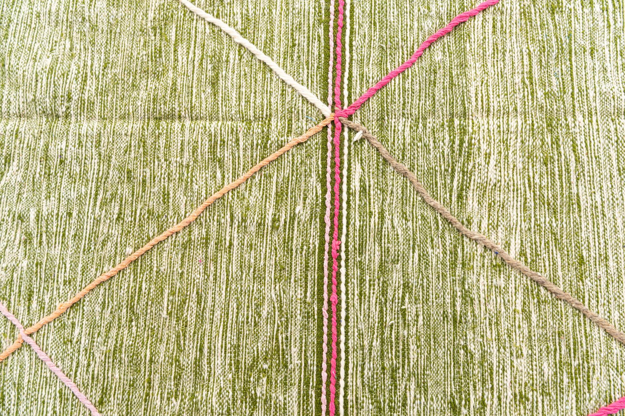 6' 6 x 9' 7 Hand Knotted Moroccan Wool Rug