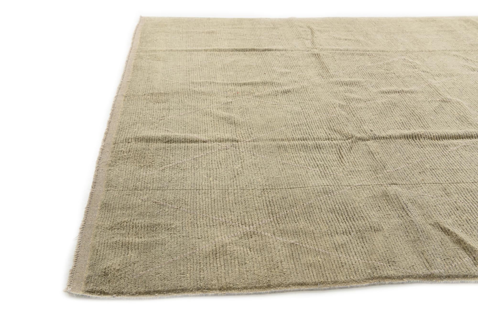 9' x 13' Hand Knotted Moroccan Wool Rug