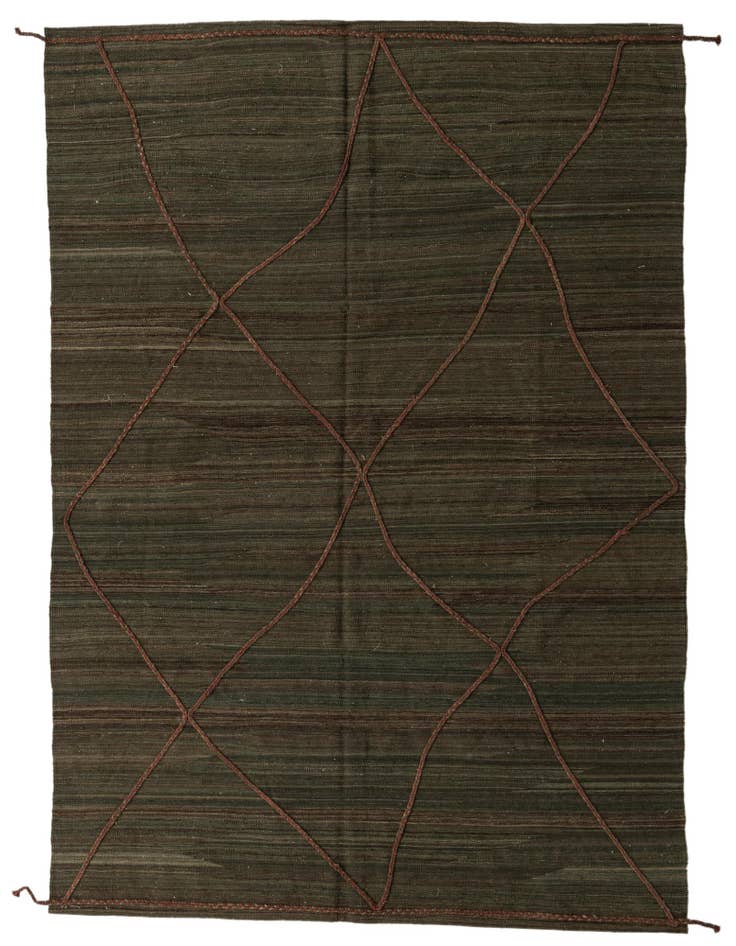 Detail image of 7' x 9' 5 Hand Knotted Moroccan Wool Rug