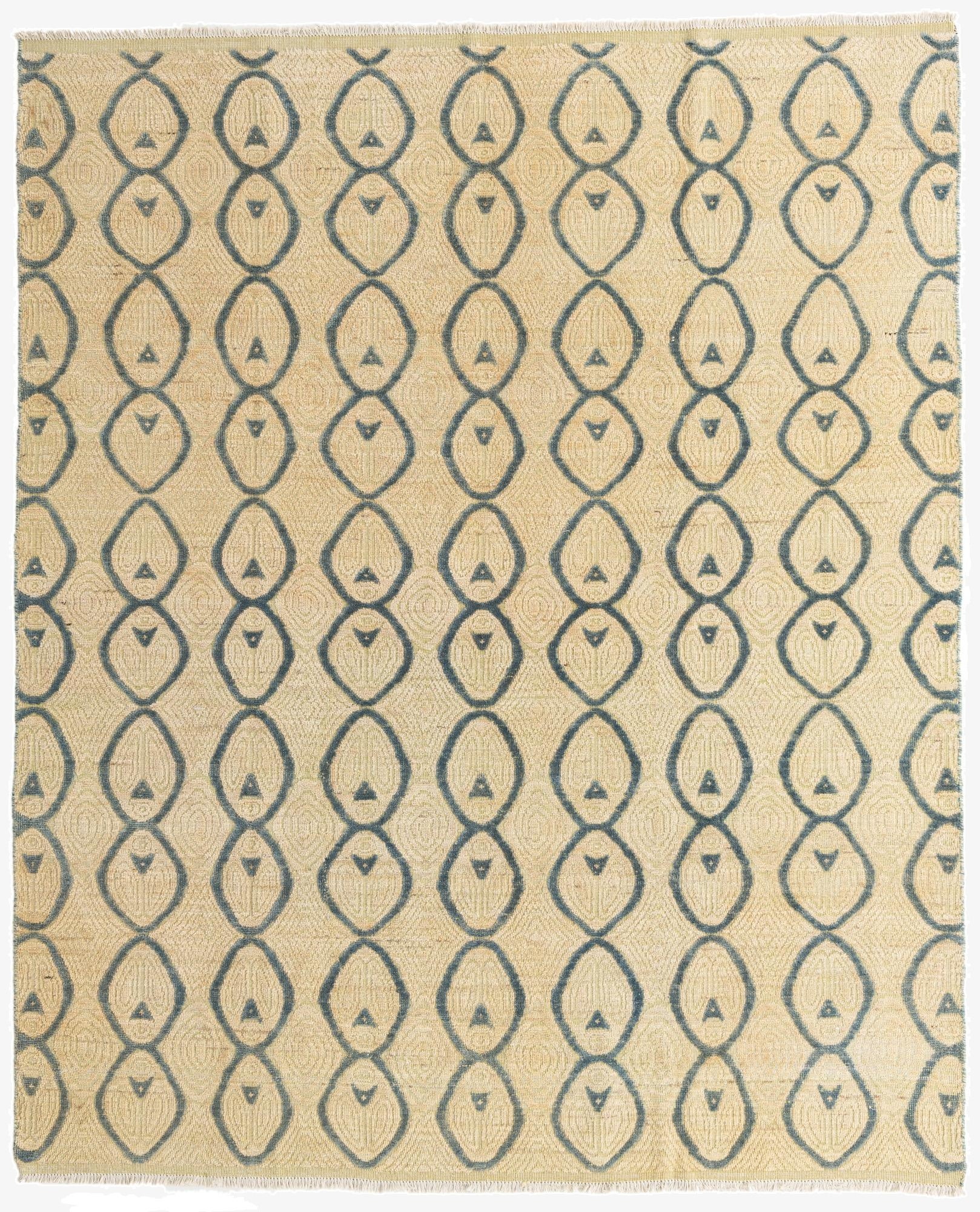 8' x 9' 9  Hand Knotted Moroccan Wool Rug