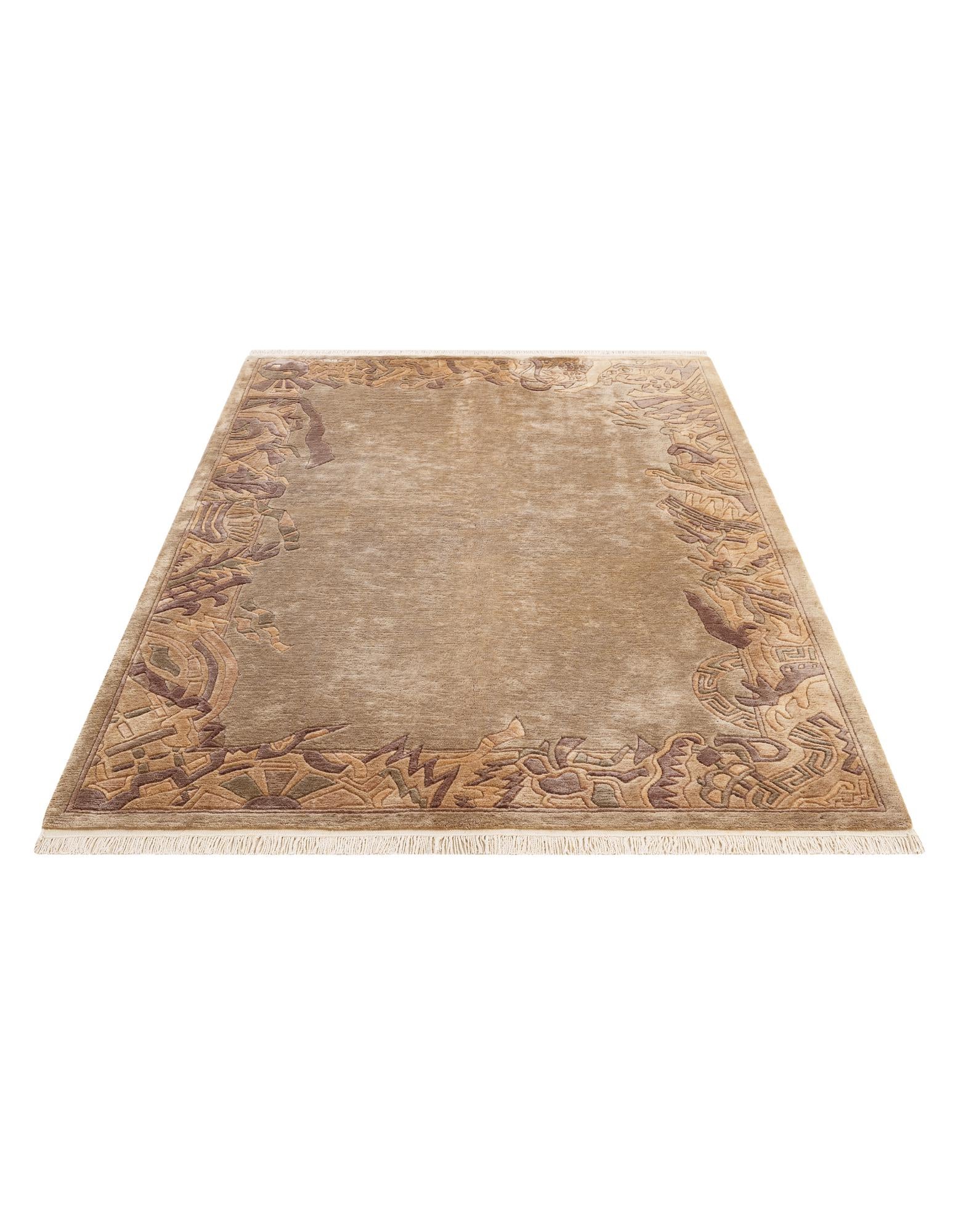 5' 5 x 7' 6 Hand Knotted Nepal Wool Rug