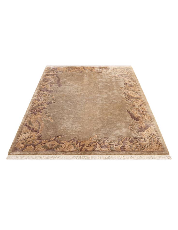 Detail image of 5' 5 x 7' 6 Hand Knotted Nepal Wool Rug