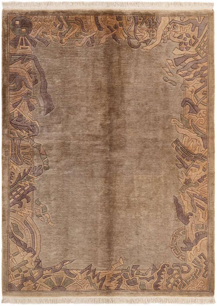 5' 5 x 7' 6 Hand Knotted Nepal Wool Rug