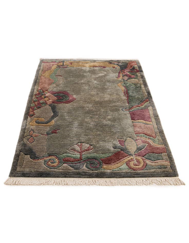 Detail image of 3' 3 x 5' 6 Hand Knotted Nepal Wool Rug