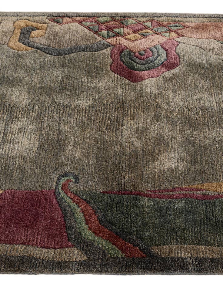 Detail image of 3' 3 x 5' 6 Hand Knotted Nepal Wool Rug