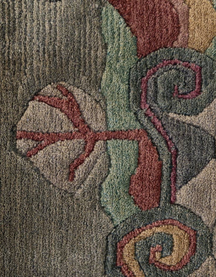 Detail image of 3' 3 x 5' 6 Hand Knotted Nepal Wool Rug