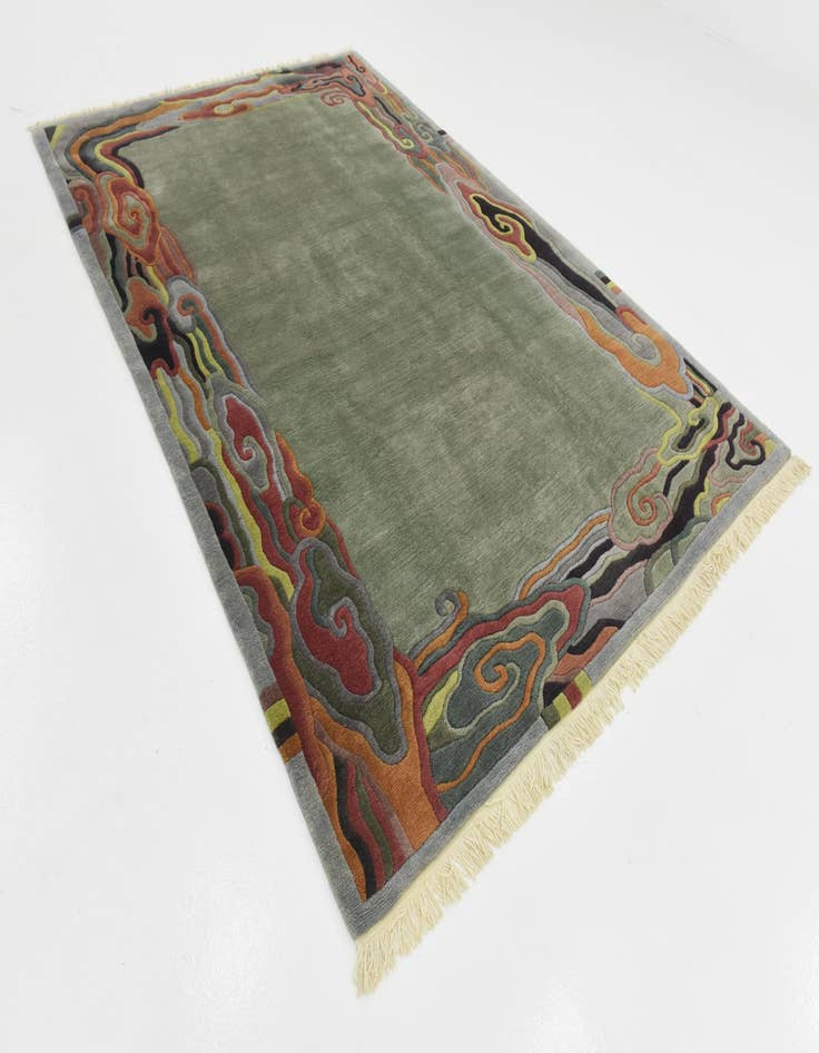 Detail image of 6' 8 x 9' 9 Hand Knotted Nepal Wool Rug