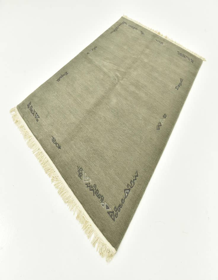 Detail image of 5' 7 x 7' 10 Hand Knotted Nepal Wool Rug