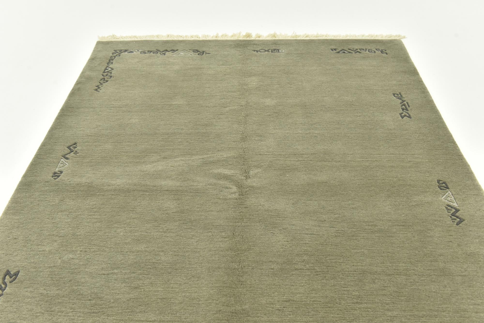 5' 7 x 7' 10 Hand Knotted Nepal Wool Rug