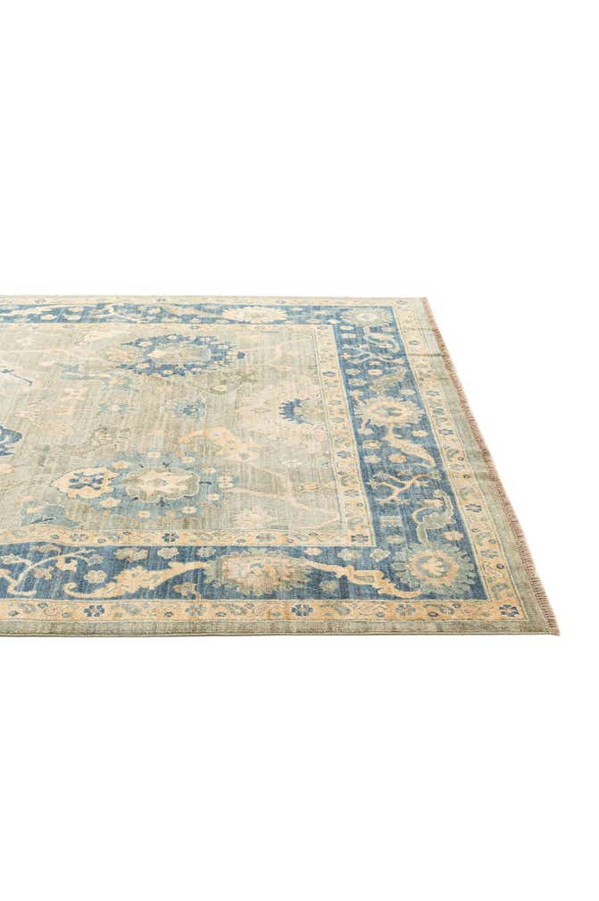 6' 10 x 9' 9 Hand Knotted Oushak Wool Rug