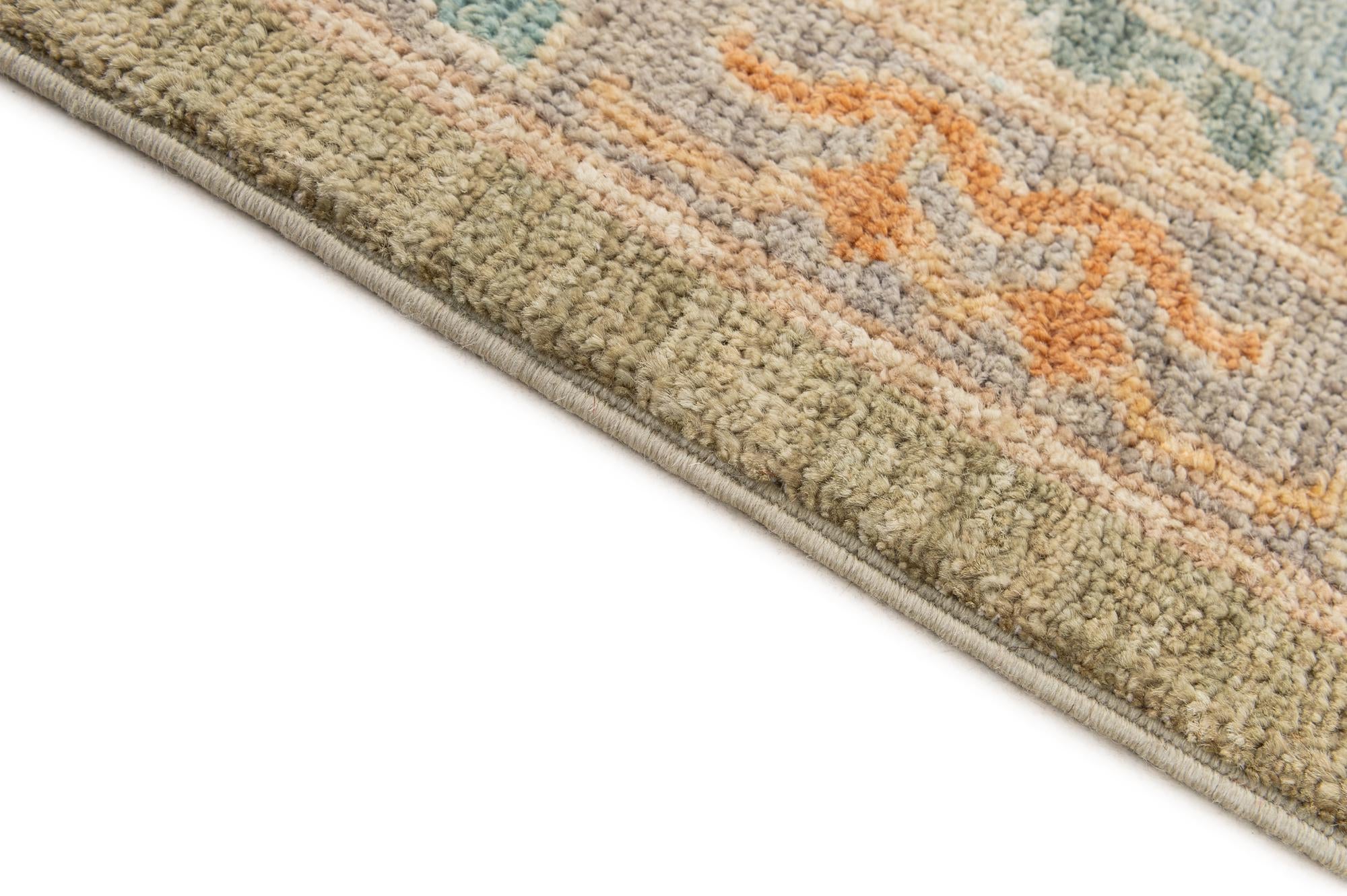 8' 1 x 9' 10 Hand Knotted Oushak Wool Rug