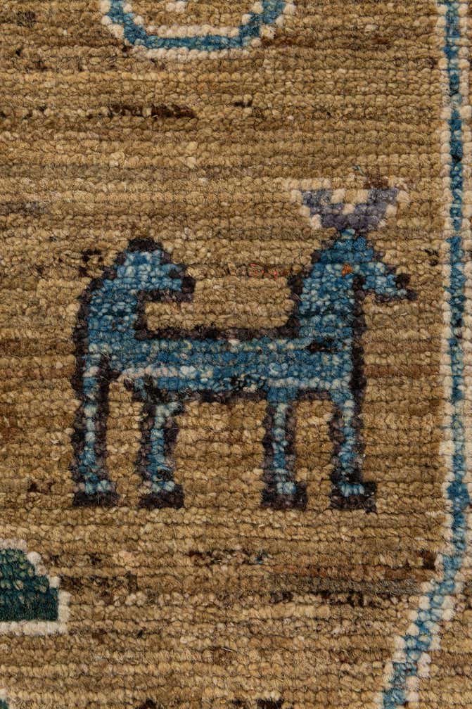 8' 5 x 9' 10 Hand Knotted Oushak Wool Rug