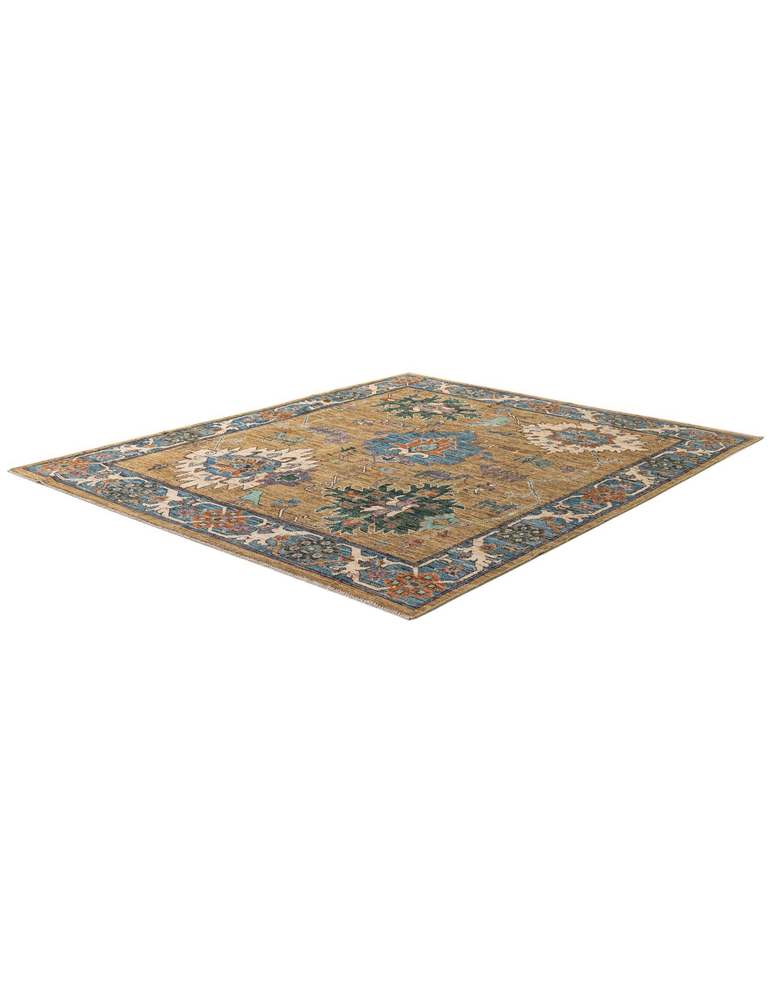 8' 5 x 9' 10 Hand Knotted Oushak Wool Rug