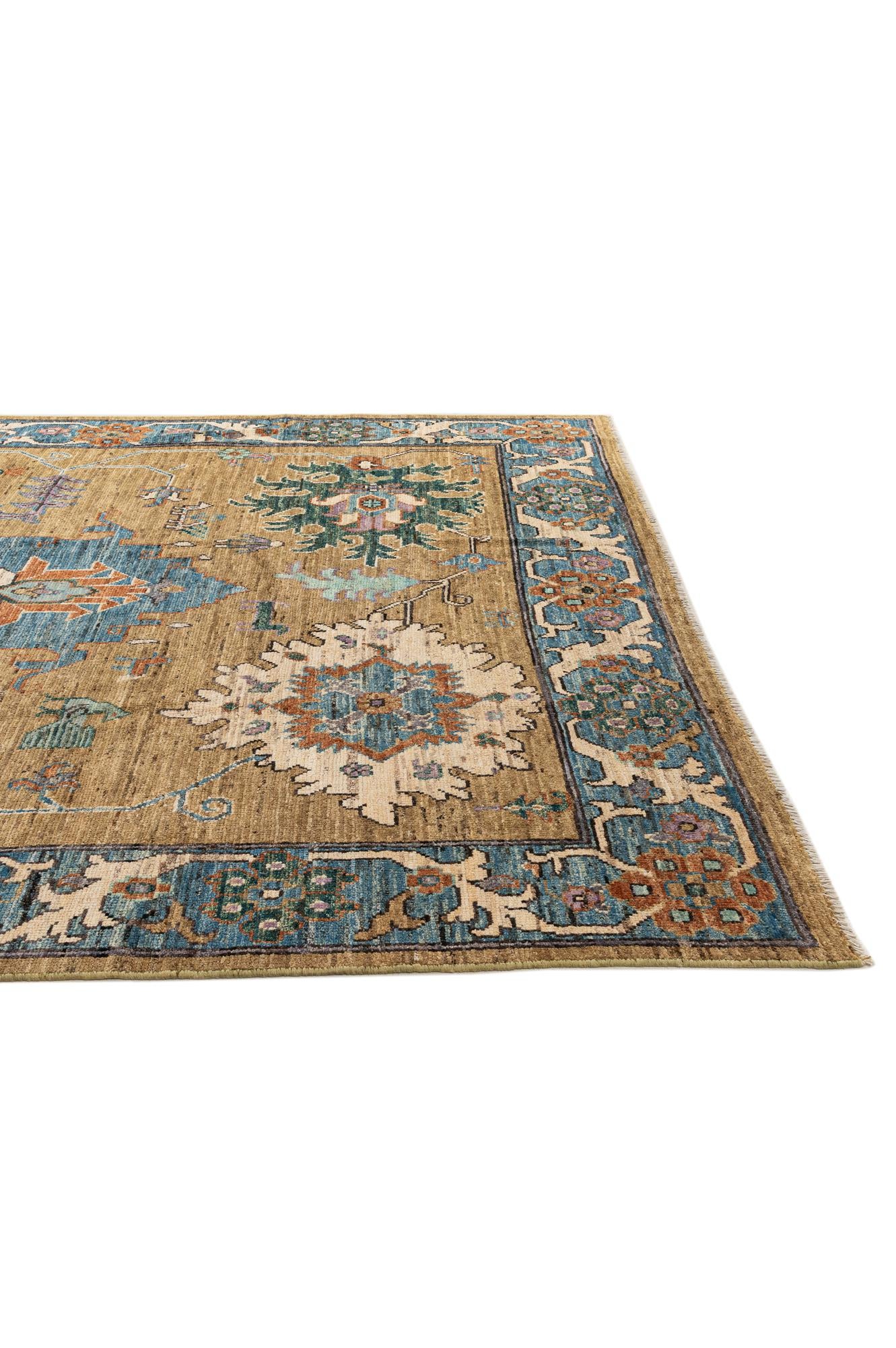 8' 5 x 9' 10 Hand Knotted Oushak Wool Rug