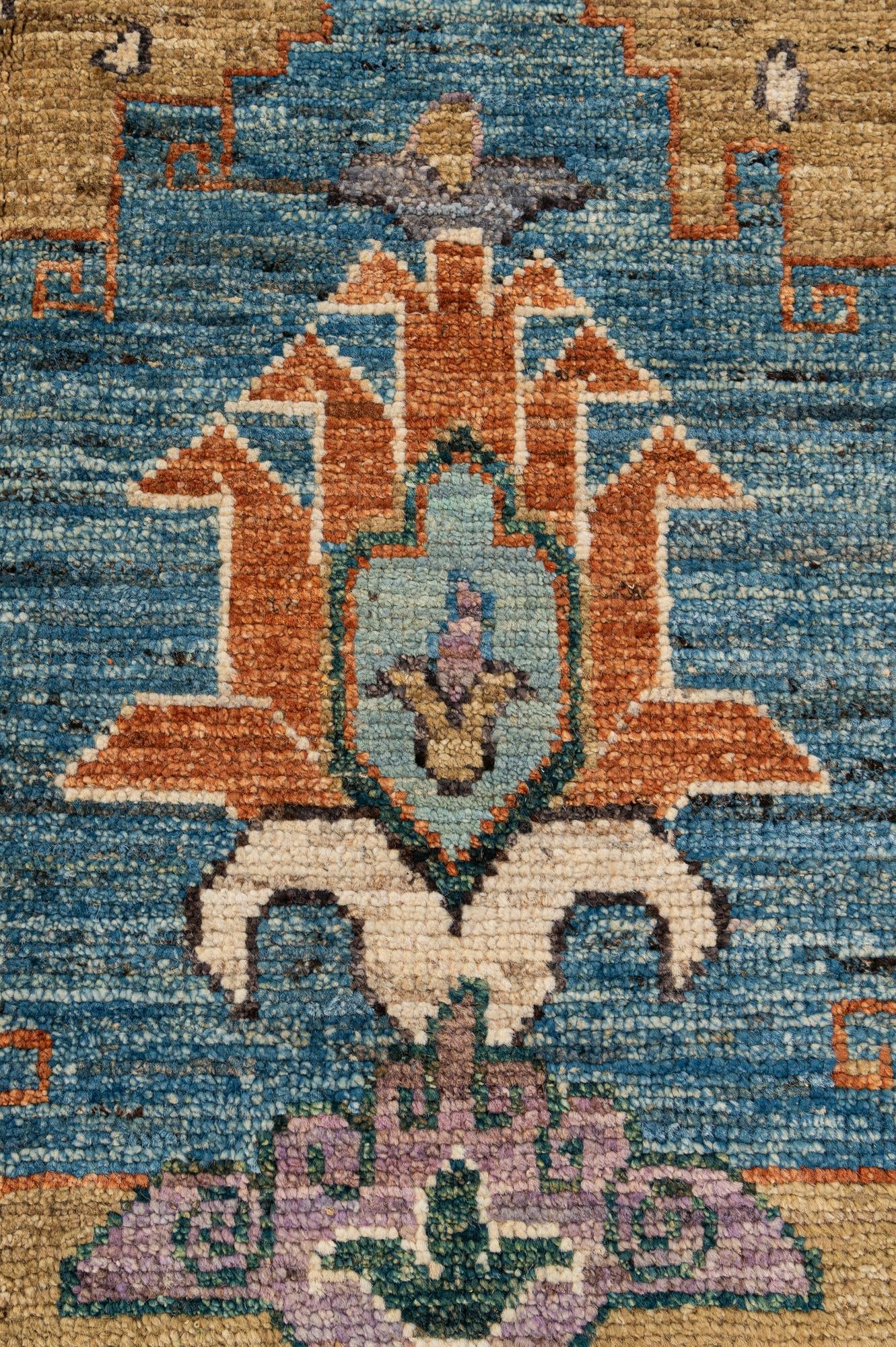 8' 5 x 9' 10 Hand Knotted Oushak Wool Rug