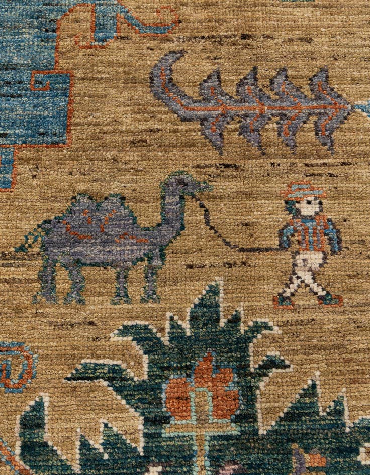 Detail image of 8' 5 x 9' 10  Hand Knotted Oushak Wool Rug