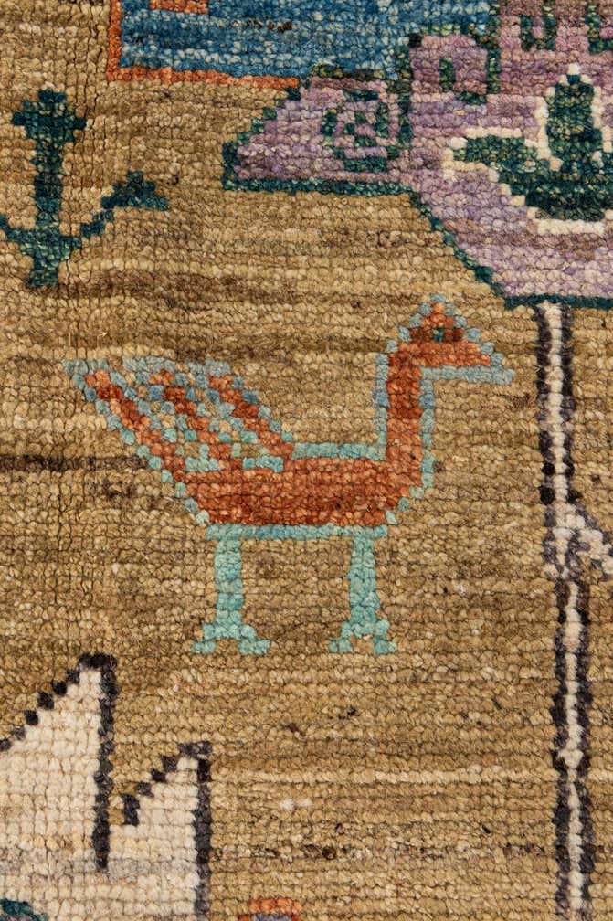 8' 5 x 9' 10 Hand Knotted Oushak Wool Rug