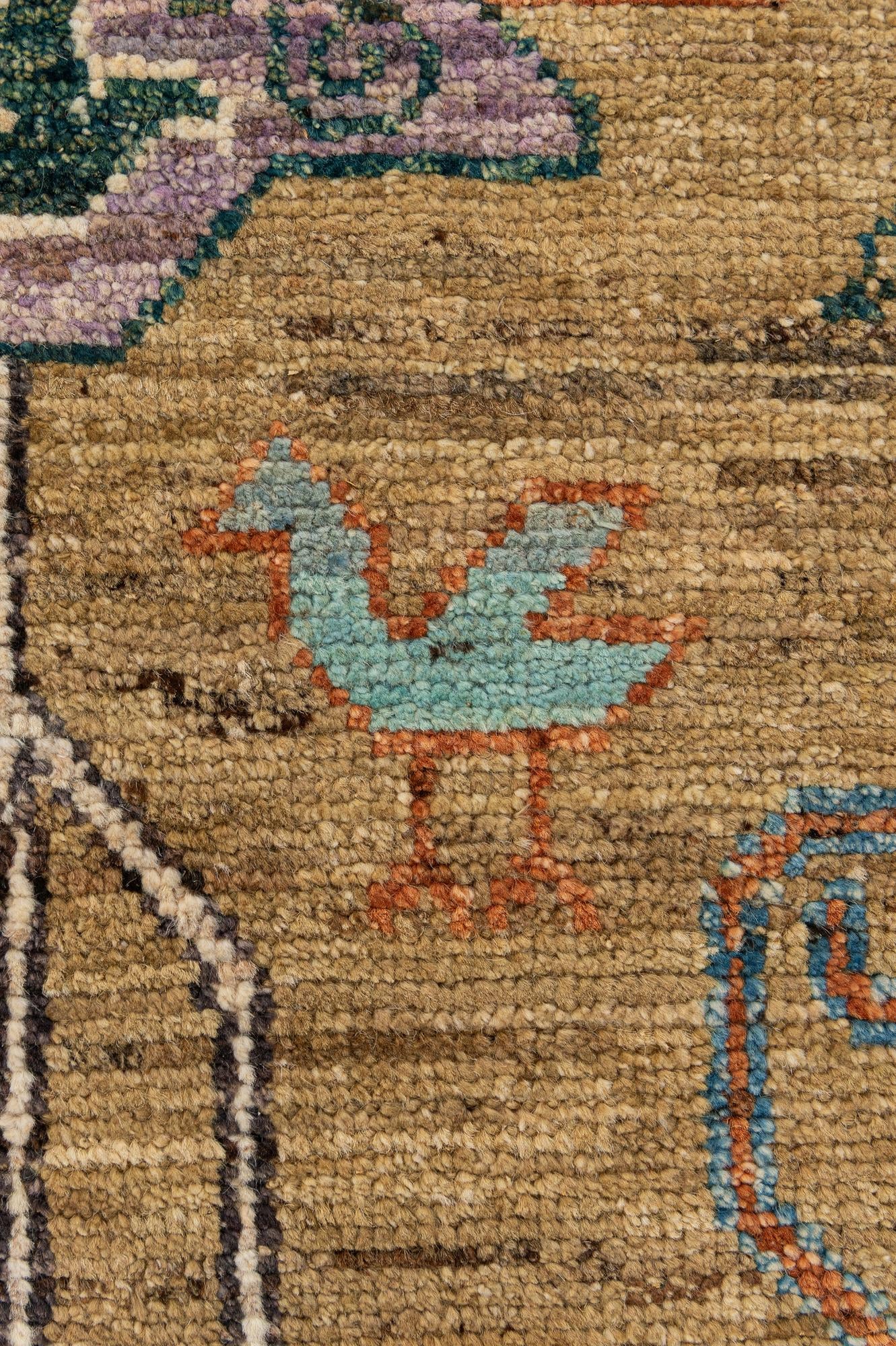 8' 5 x 9' 10 Hand Knotted Oushak Wool Rug
