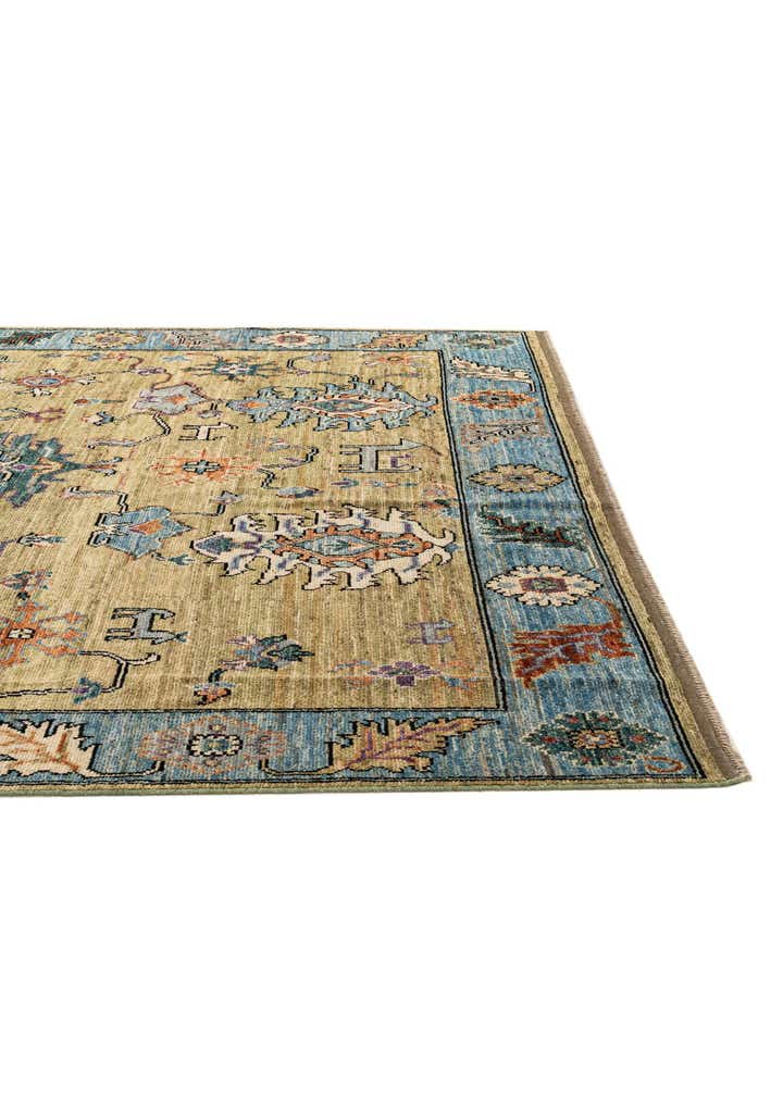 9' 2 x 11' 11 Hand Knotted Oushak Wool Rug