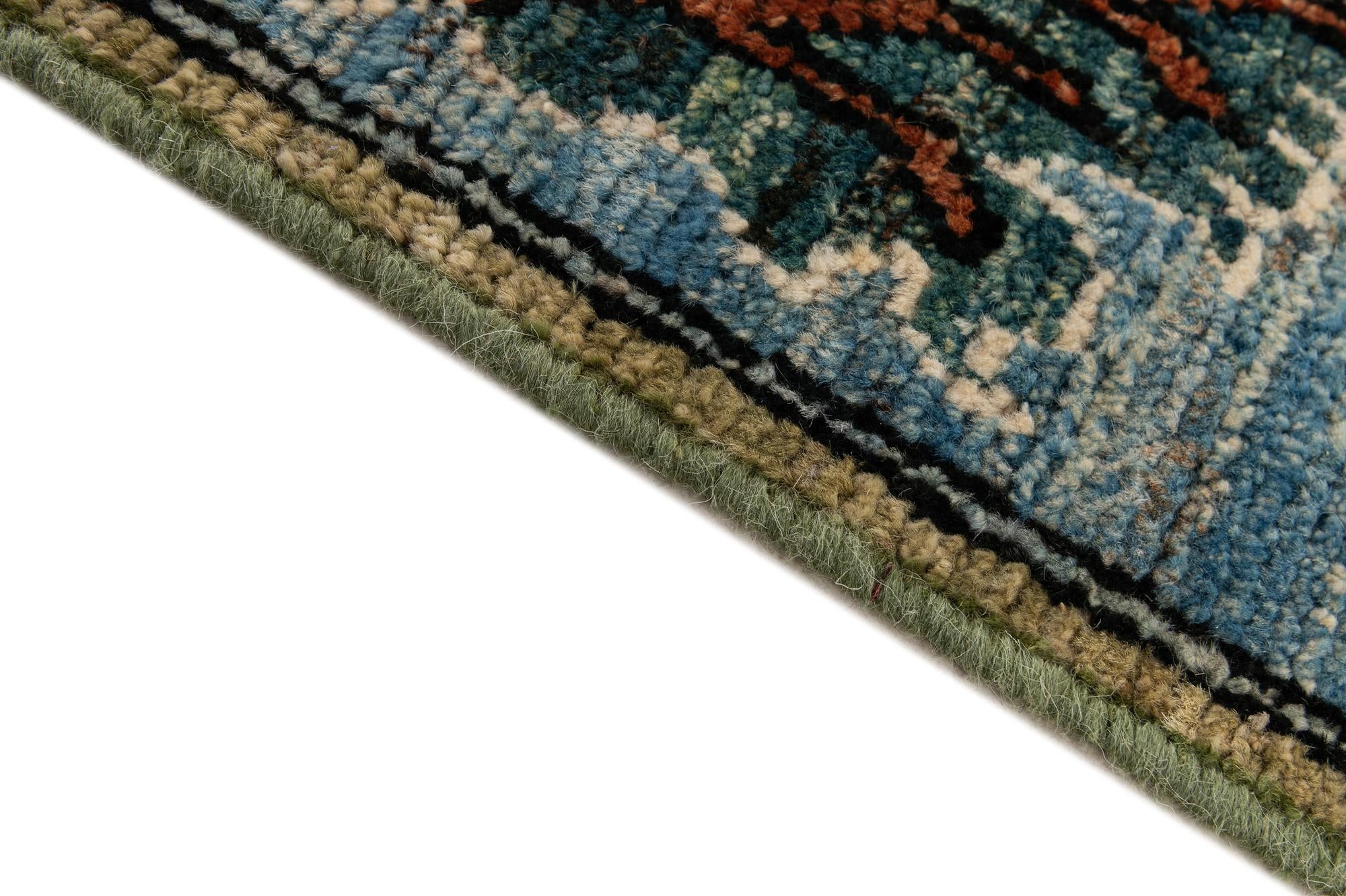 9' 2 x 11' 11 Hand Knotted Oushak Wool Rug